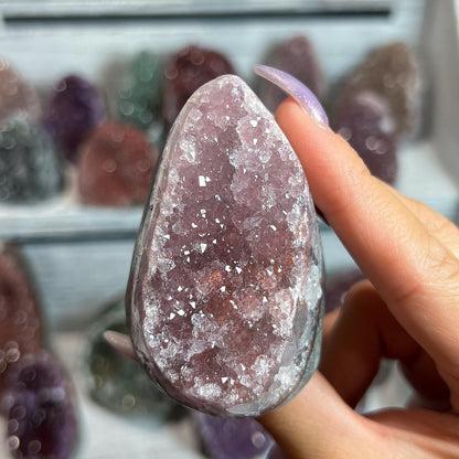 Rainbow Amethyst Crystal Cathedral Geode: Spiritual Reiki Centerpiece