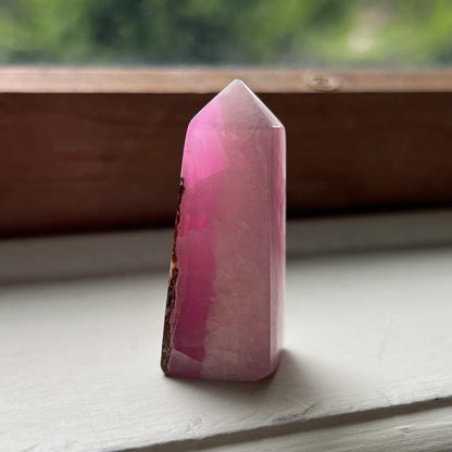 Gemmy Pink Aragonite Point