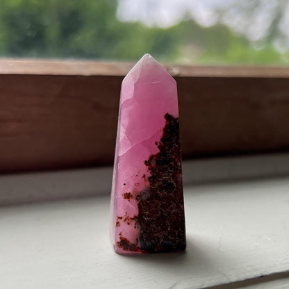 Gemmy Pink Aragonite Point