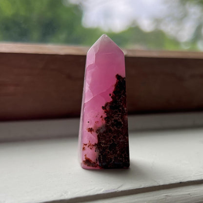 Gemmy Pink Aragonite Point
