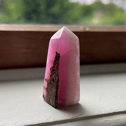 Gemmy Pink Aragonite Point