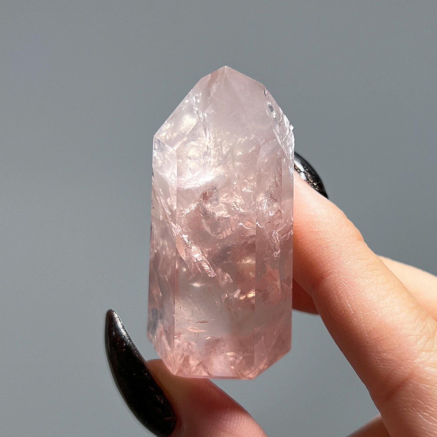 Gem Rose Quartz Point