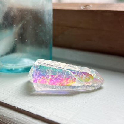 Angel Aura Lemurian Quartz Point