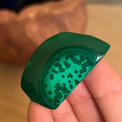 Malachite Slab with Orbs
