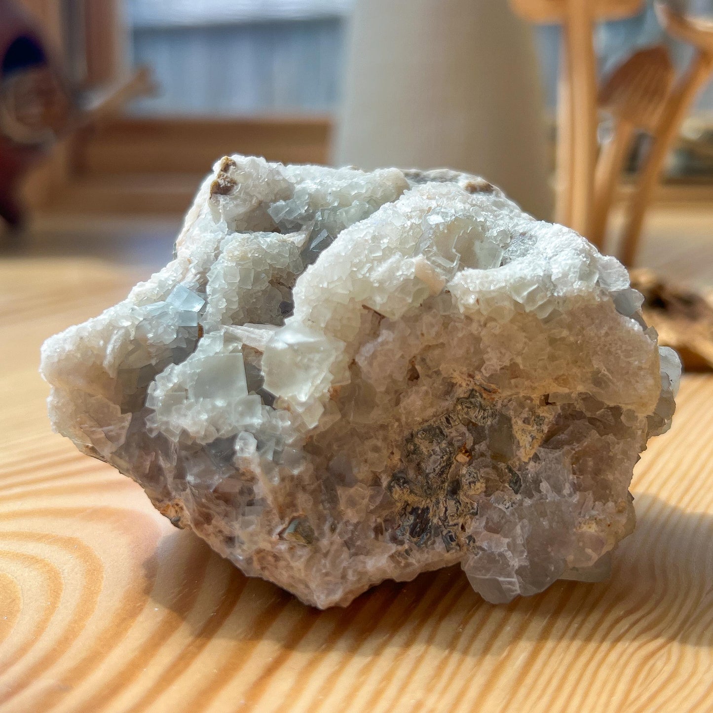 Sky Blue Cubic Fluorite