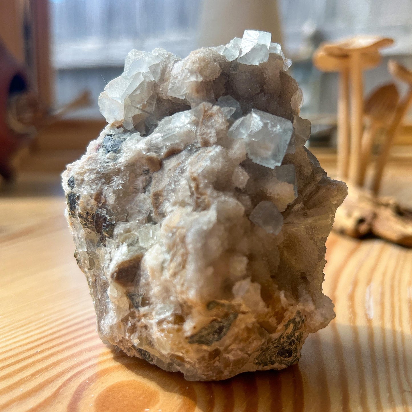Sky Blue Cubic Fluorite