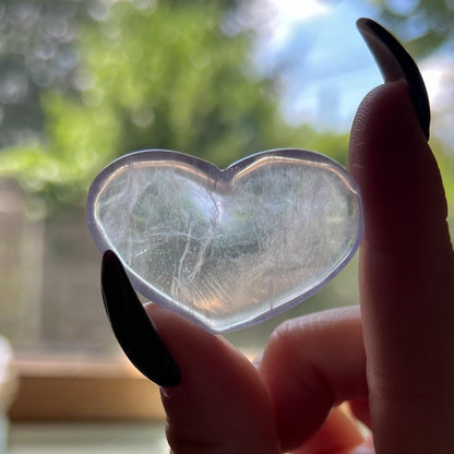 Purple Fluorite Heart Dish