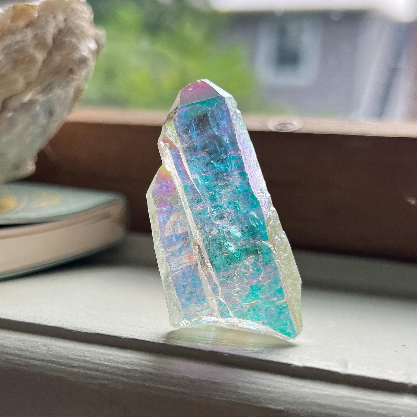 Angel Aura Lemurian Quartz Point
