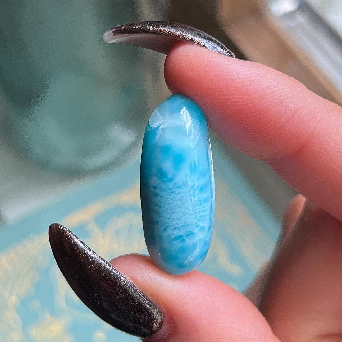 Blue Larimar Cabochon