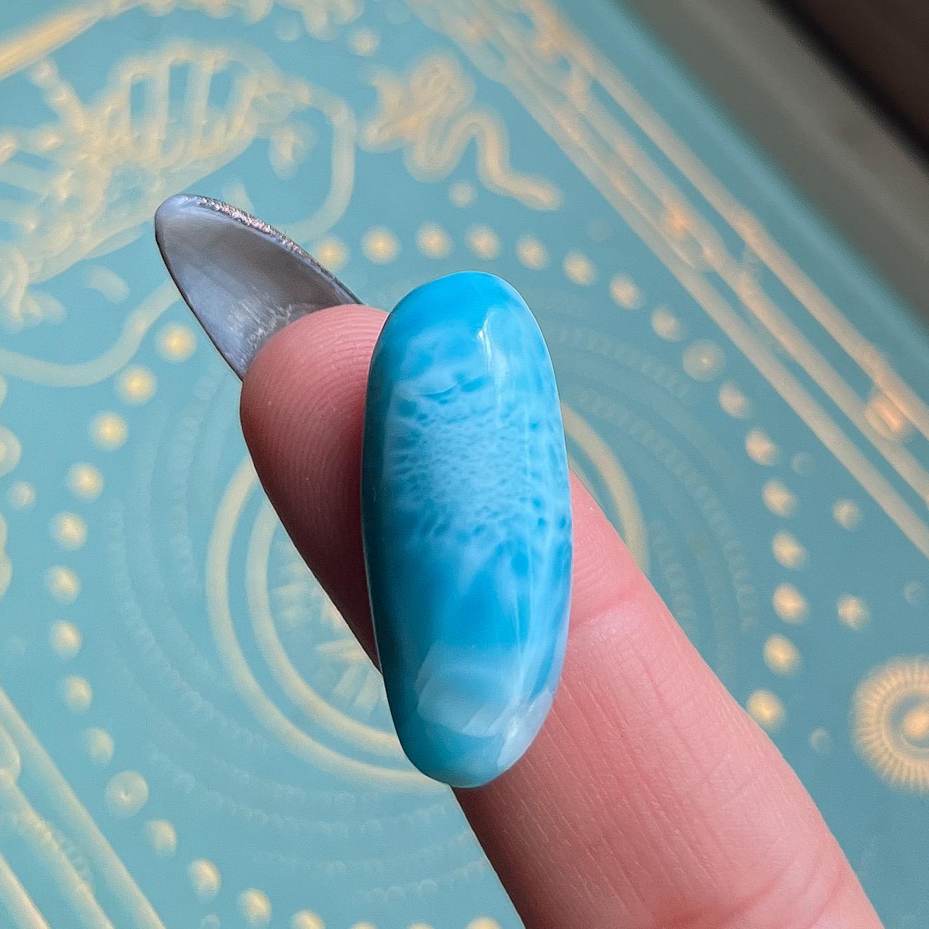 Blue Larimar Cabochon