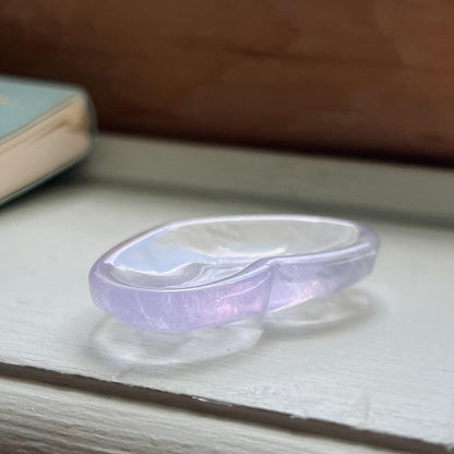 Purple Fluorite Heart Dish