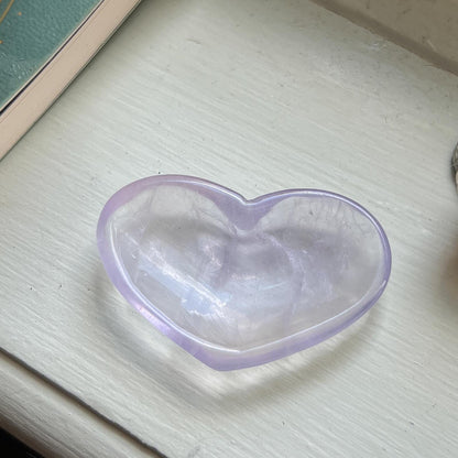 Purple Fluorite Heart Dish