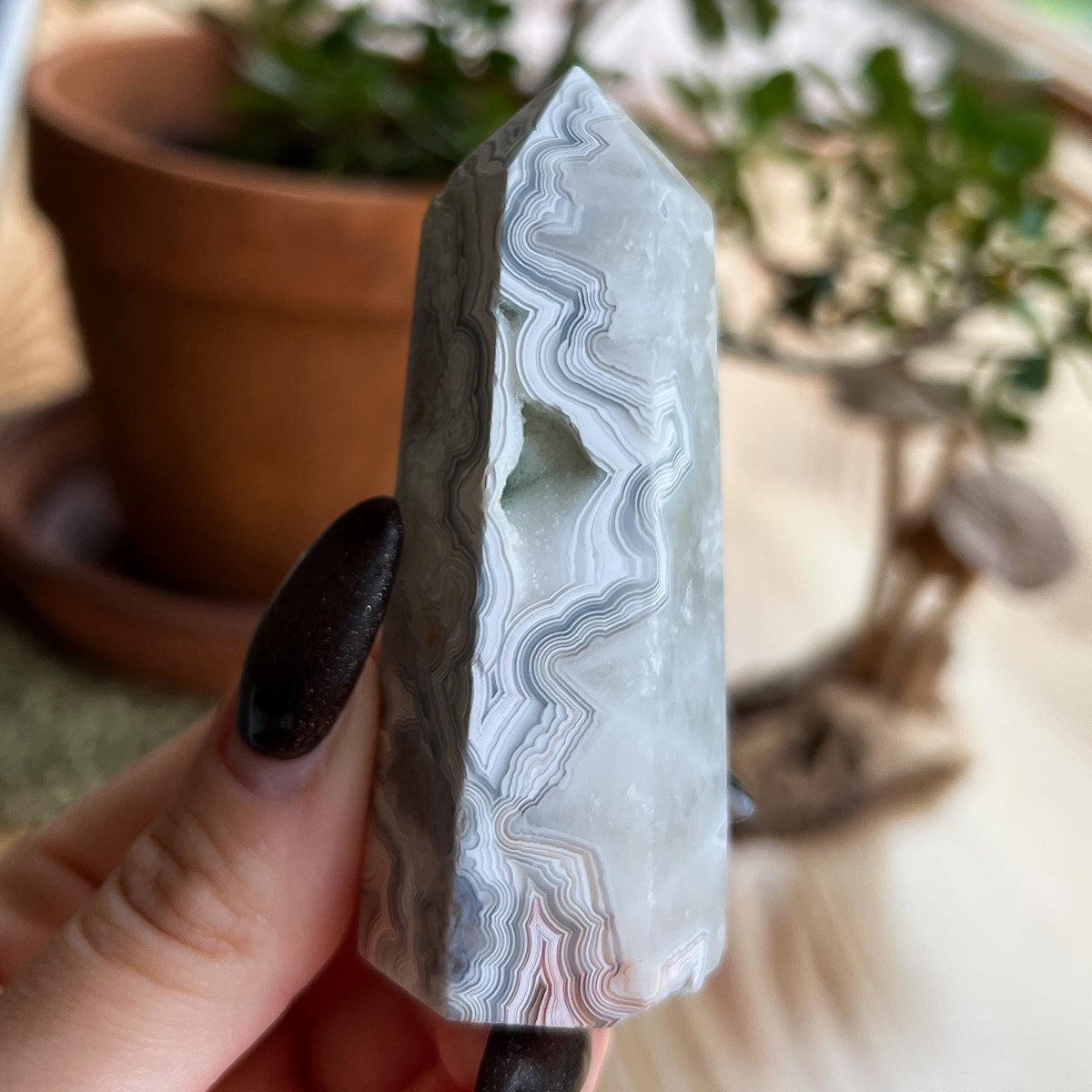 Crazy Lace Agate Tower