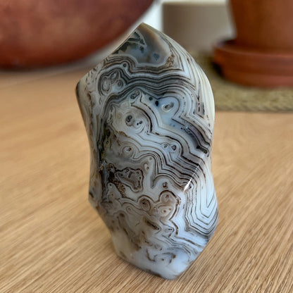 Swirly Dendritic Agate Flame