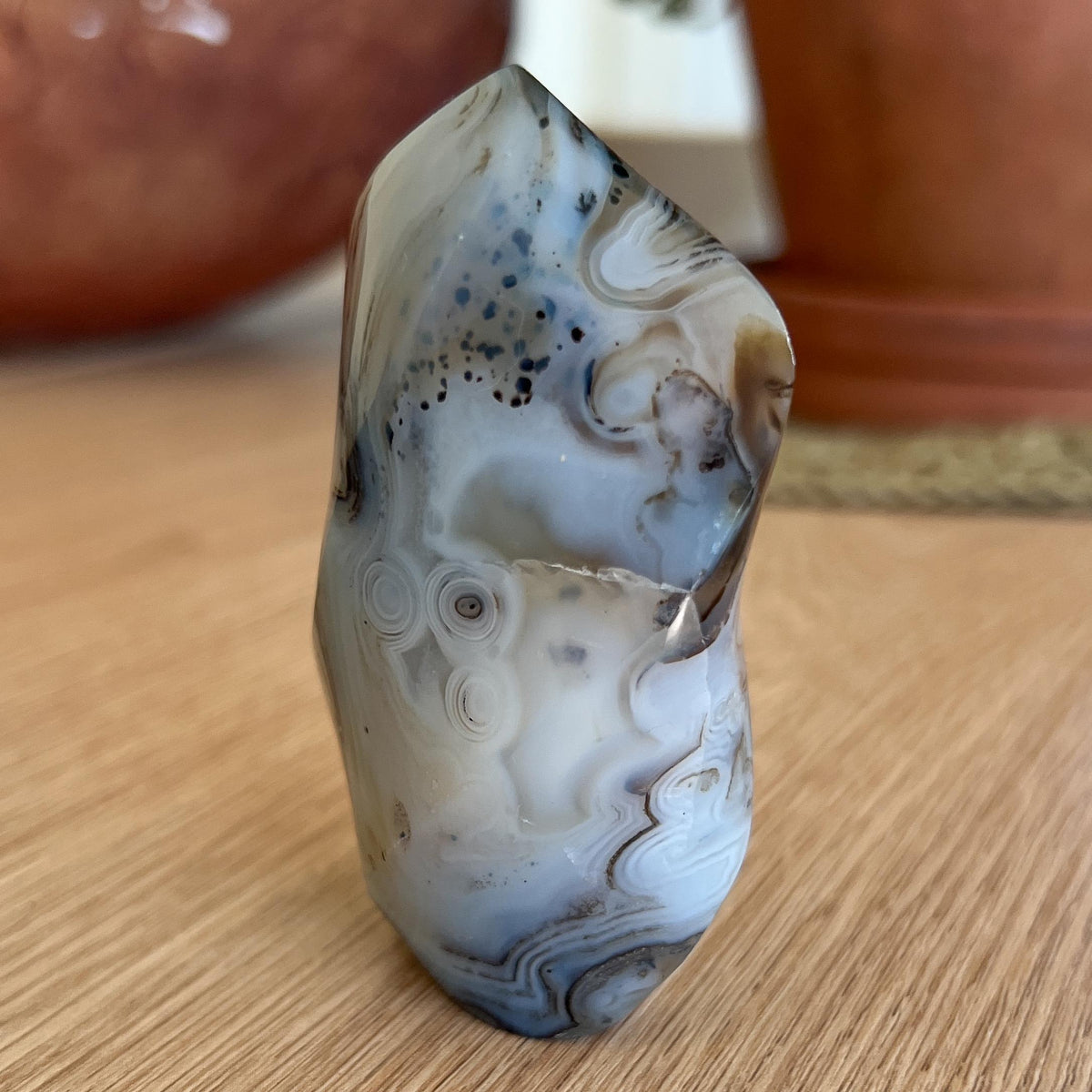 Swirly Dendritic Agate Flame