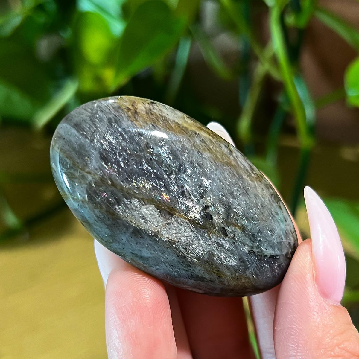 Purple Labradorite Palm Stone