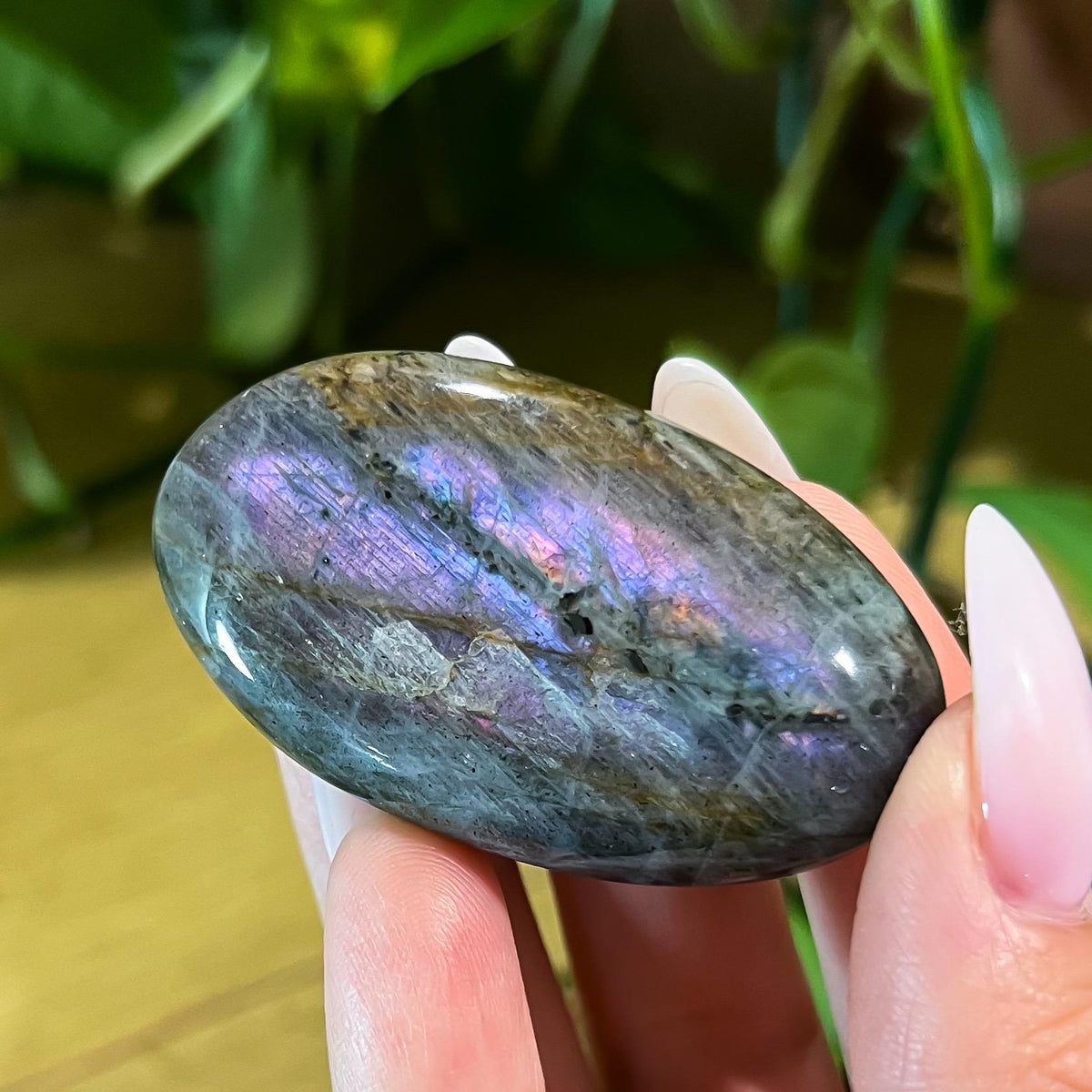 Purple Labradorite Palm Stone