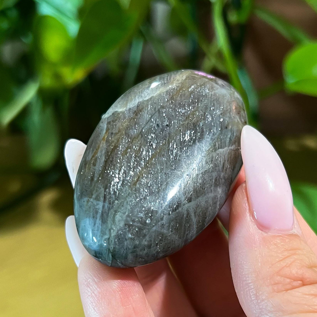 Purple Labradorite Palm Stone