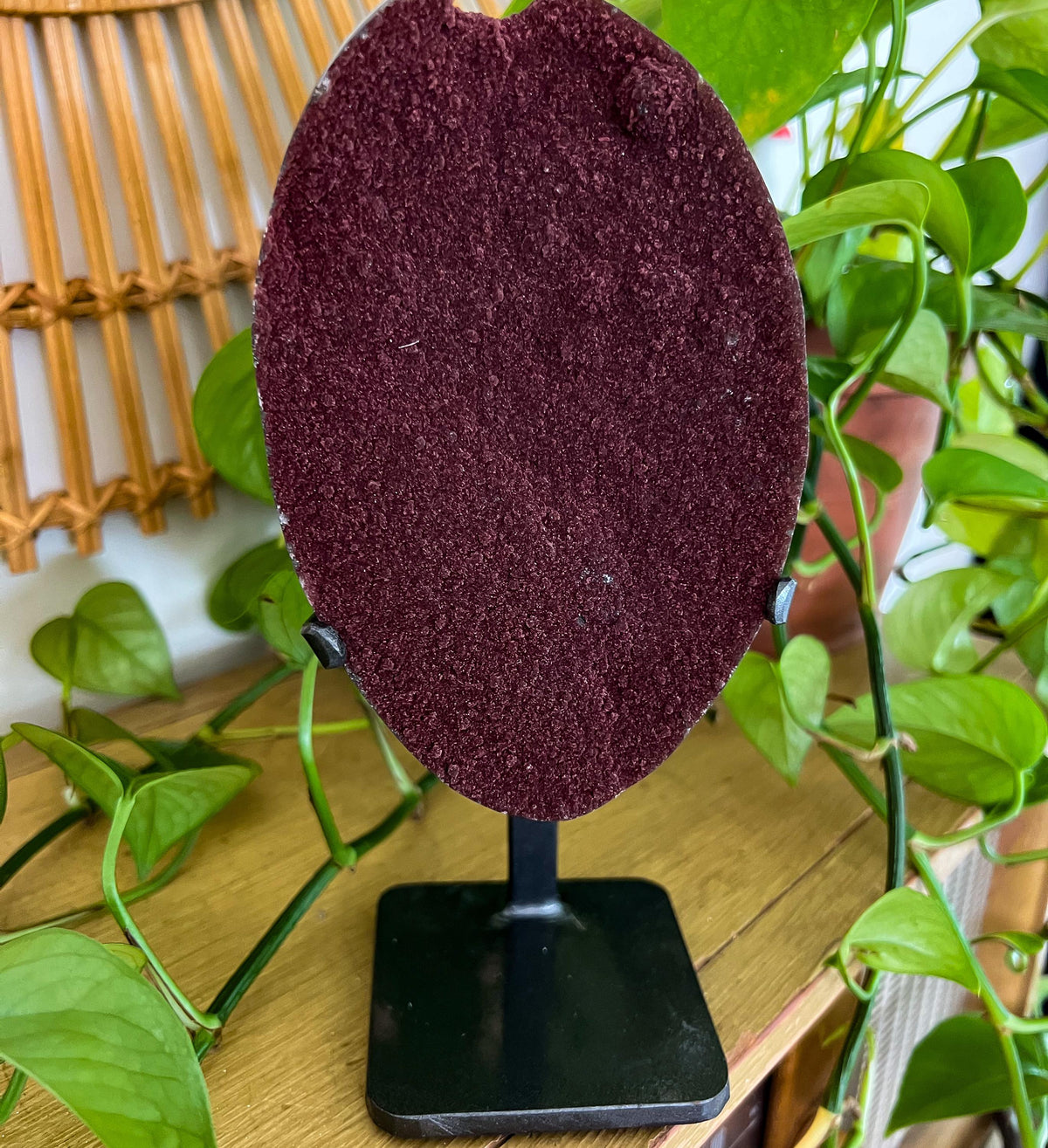 Druzy Red Quartz Display