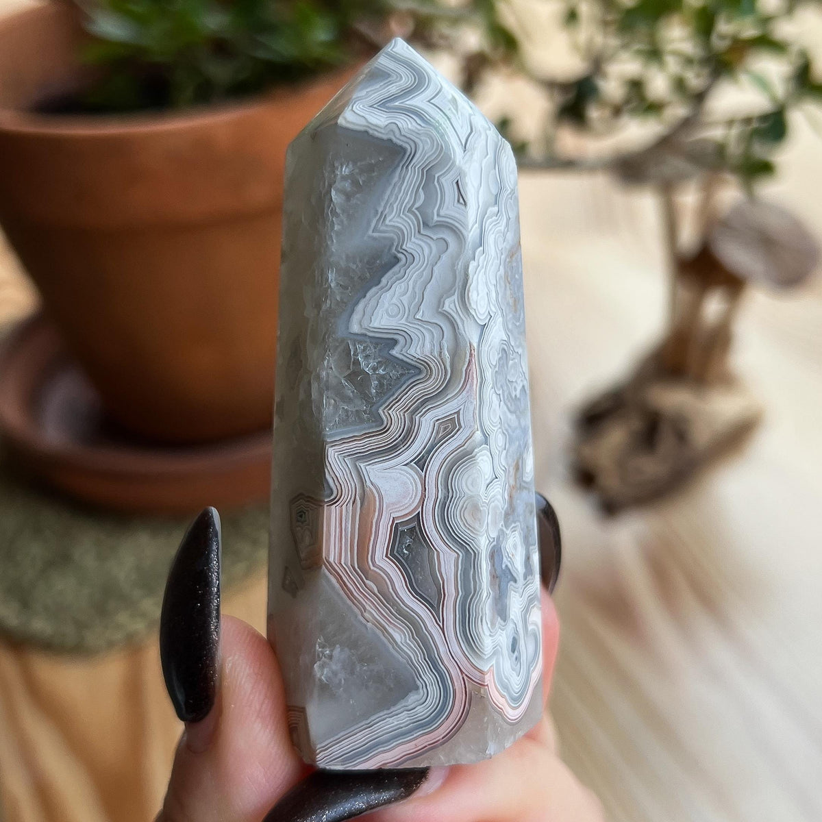 Crazy Lace Agate Tower