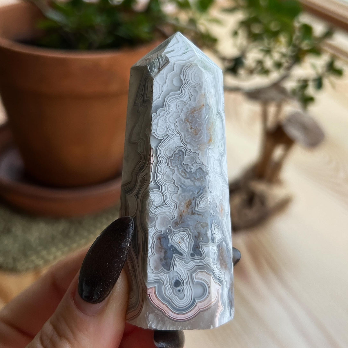 Crazy Lace Agate Tower