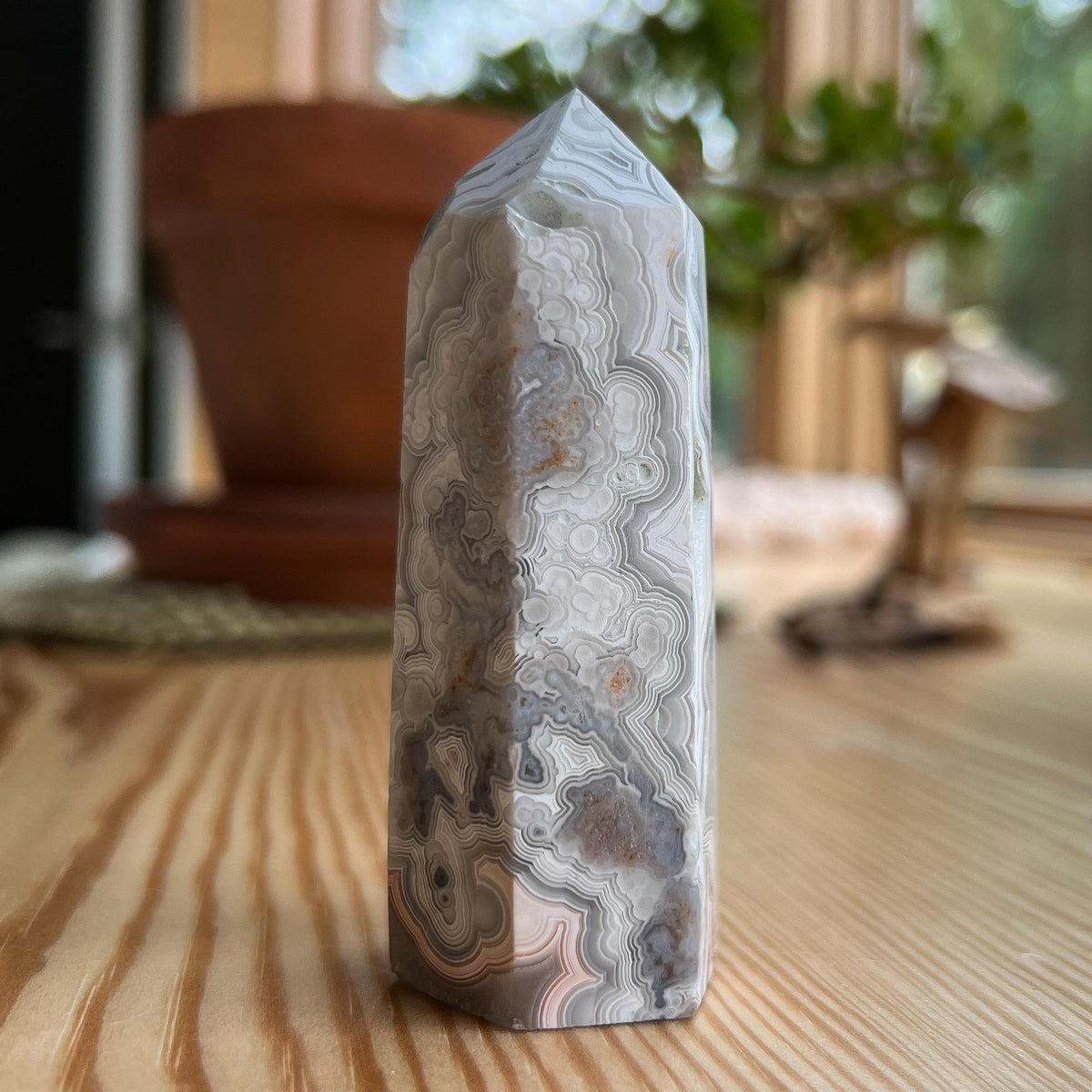 Crazy Lace Agate Tower