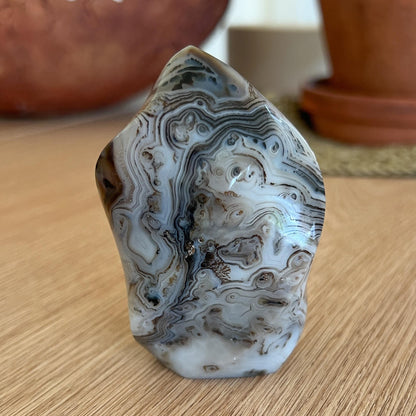 Swirly Dendritic Agate Flame