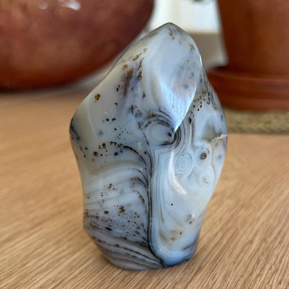 Swirly Dendritic Agate Flame