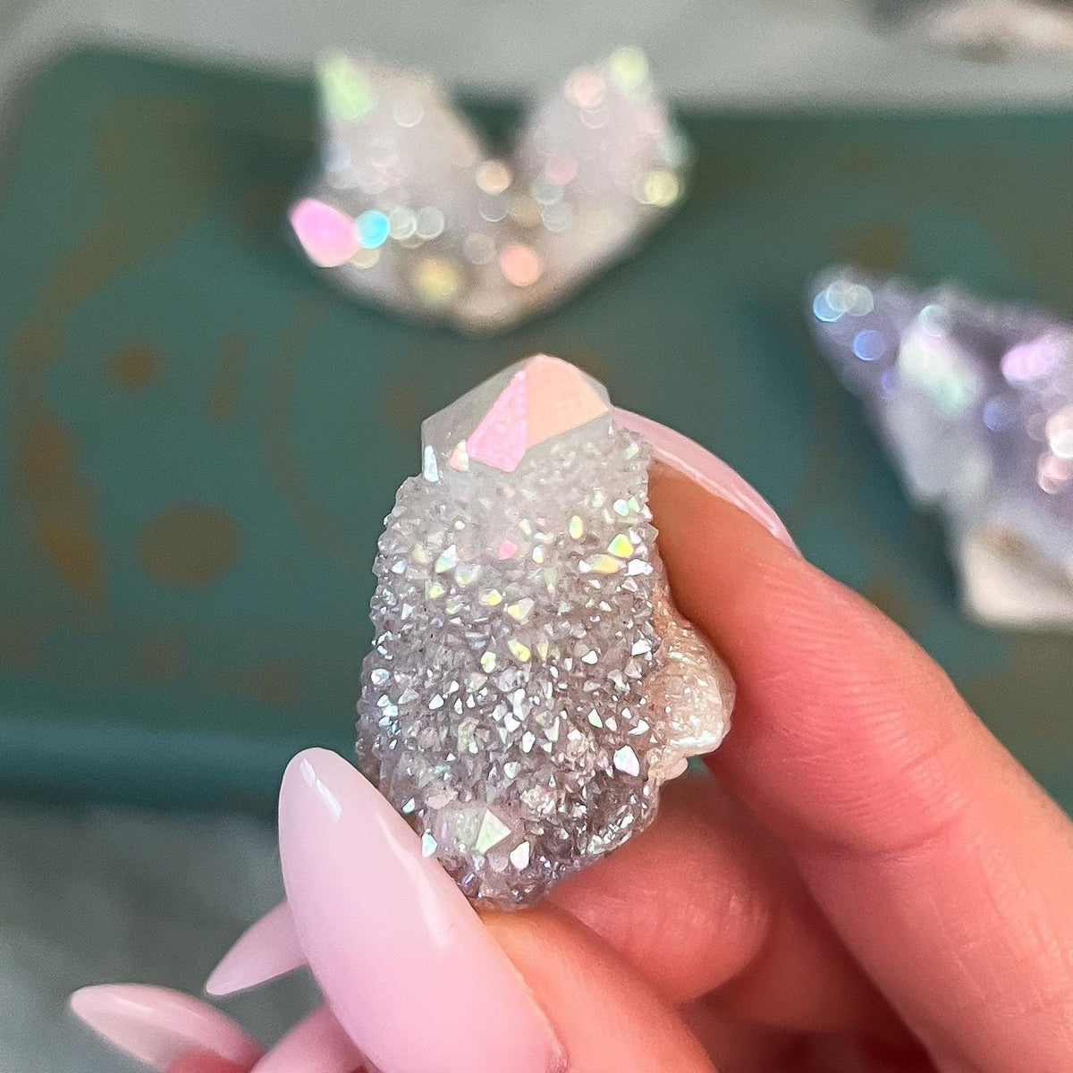 Rainbow Aura Spirit Quartz