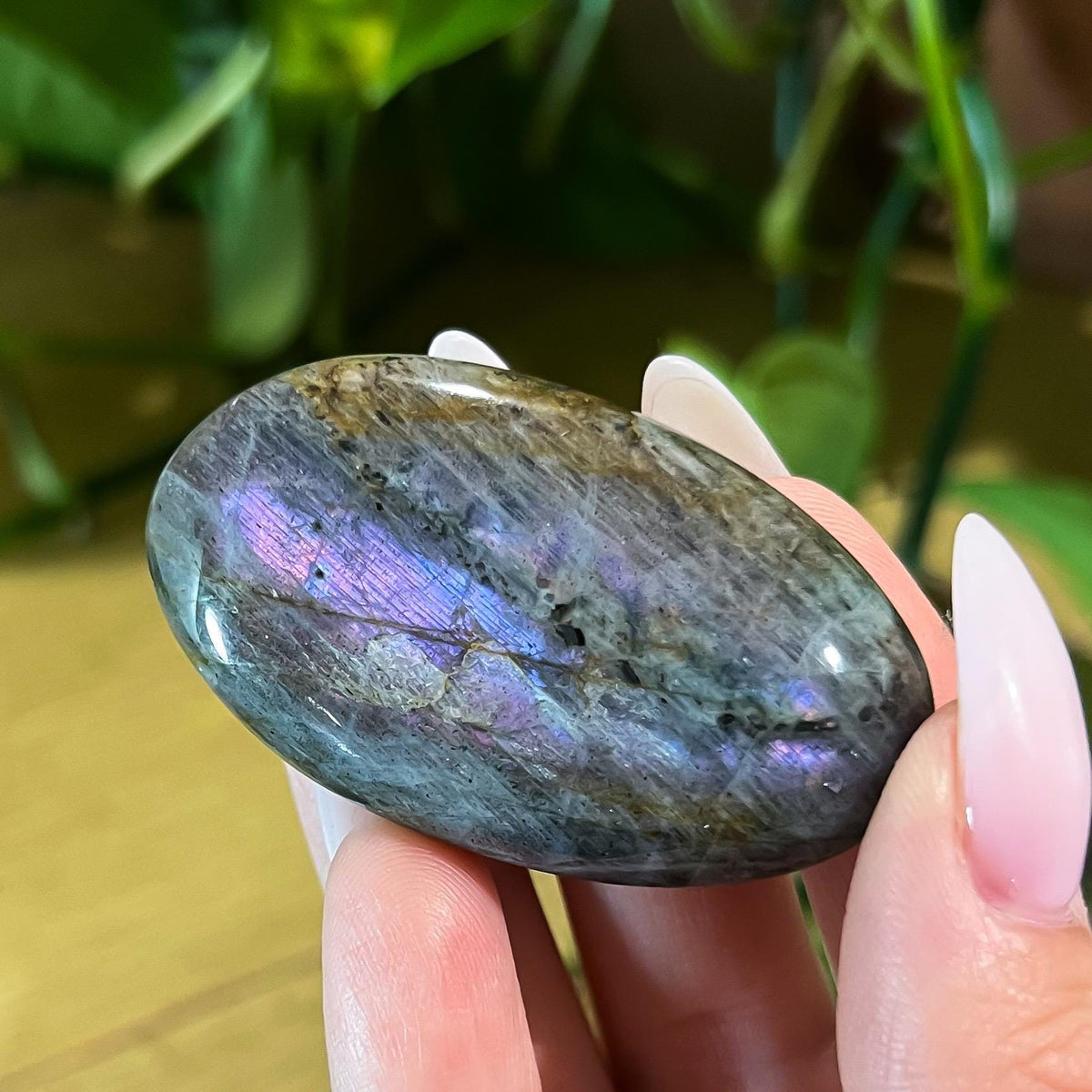 Purple Labradorite Palm Stone