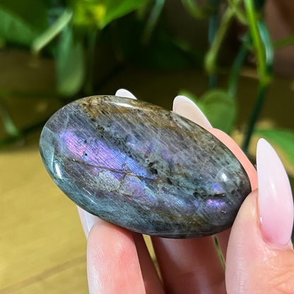 Purple Labradorite Palm Stone