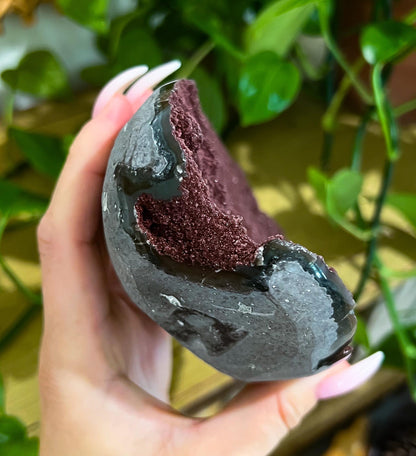 Druzy Red Quartz Display