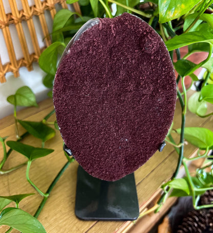 Druzy Red Quartz Display