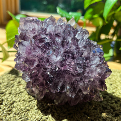 XL Amethyst Flower: Extra Large Crystal Cluster, Purple Mineral