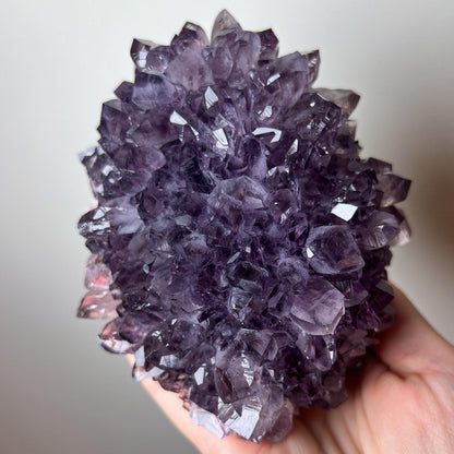 XL Amethyst Flower: Extra Large Crystal Cluster, Purple Mineral