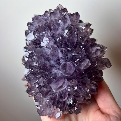 XL Amethyst Flower: Extra Large Crystal Cluster, Purple Mineral