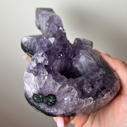 Amethyst Crystal Guitar: Stone Guitar Carving, Musical Gift