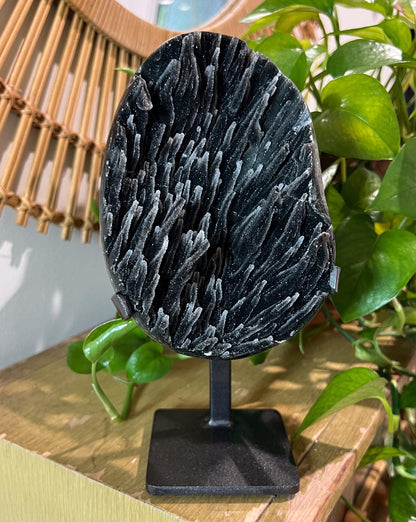 Black Galaxy Amethyst Geode, Druzy Crystal from Uruguay, Witchy Vibes