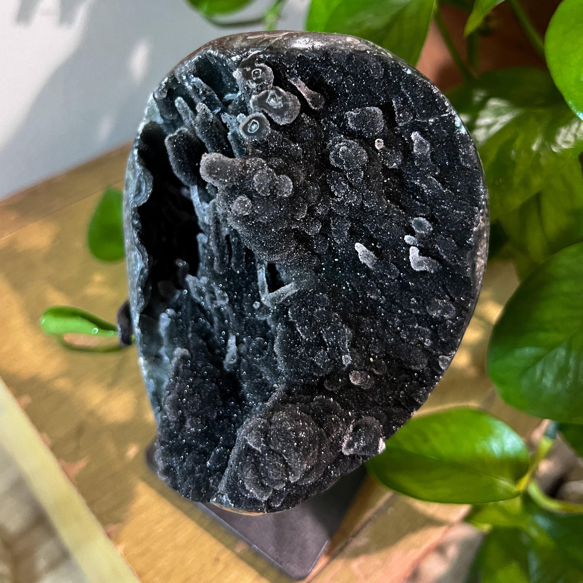 Black Galaxy Amethyst Geode