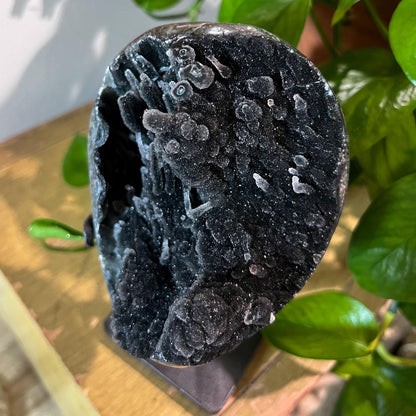Black Galaxy Amethyst Geode