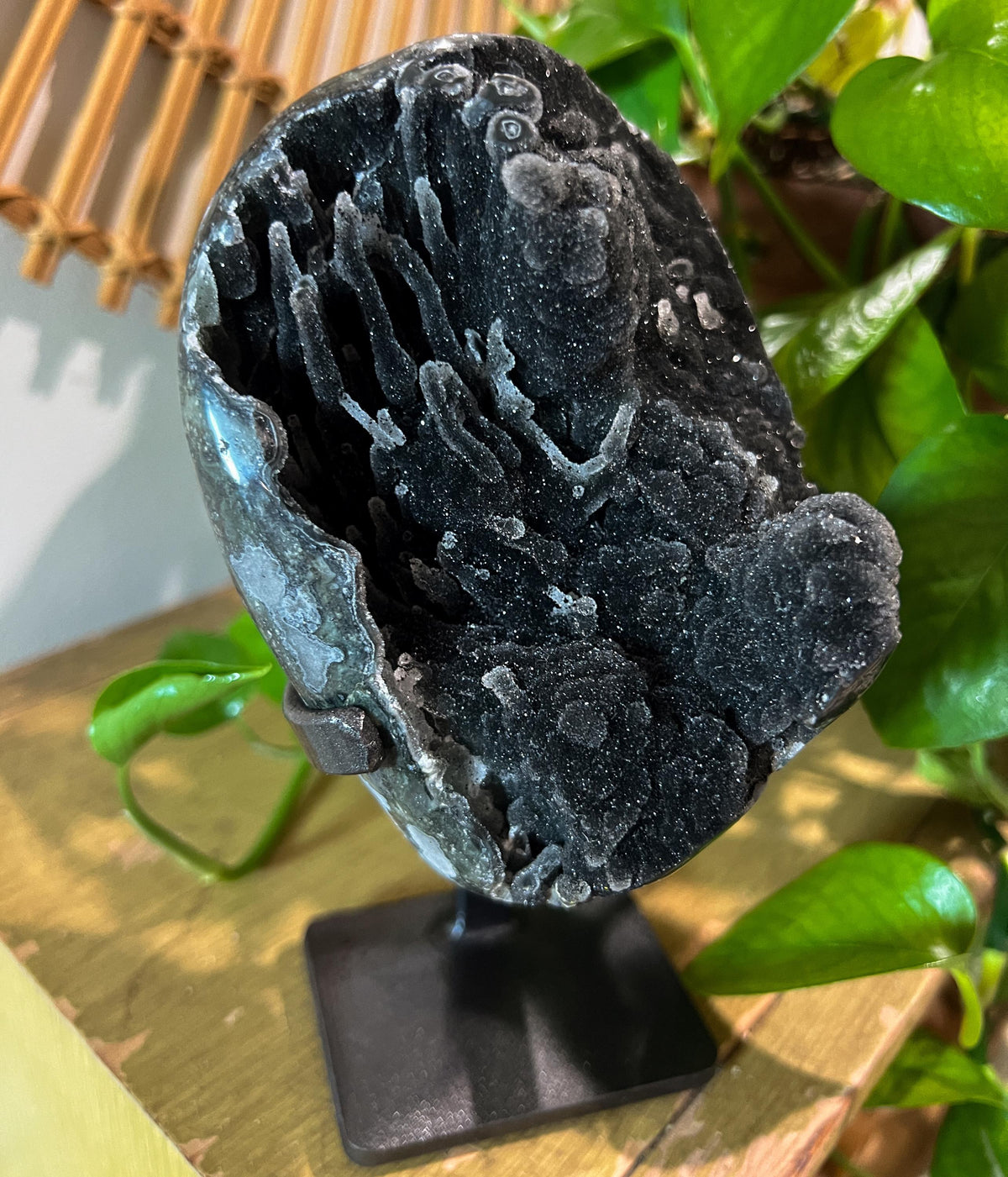 Black Galaxy Amethyst Geode
