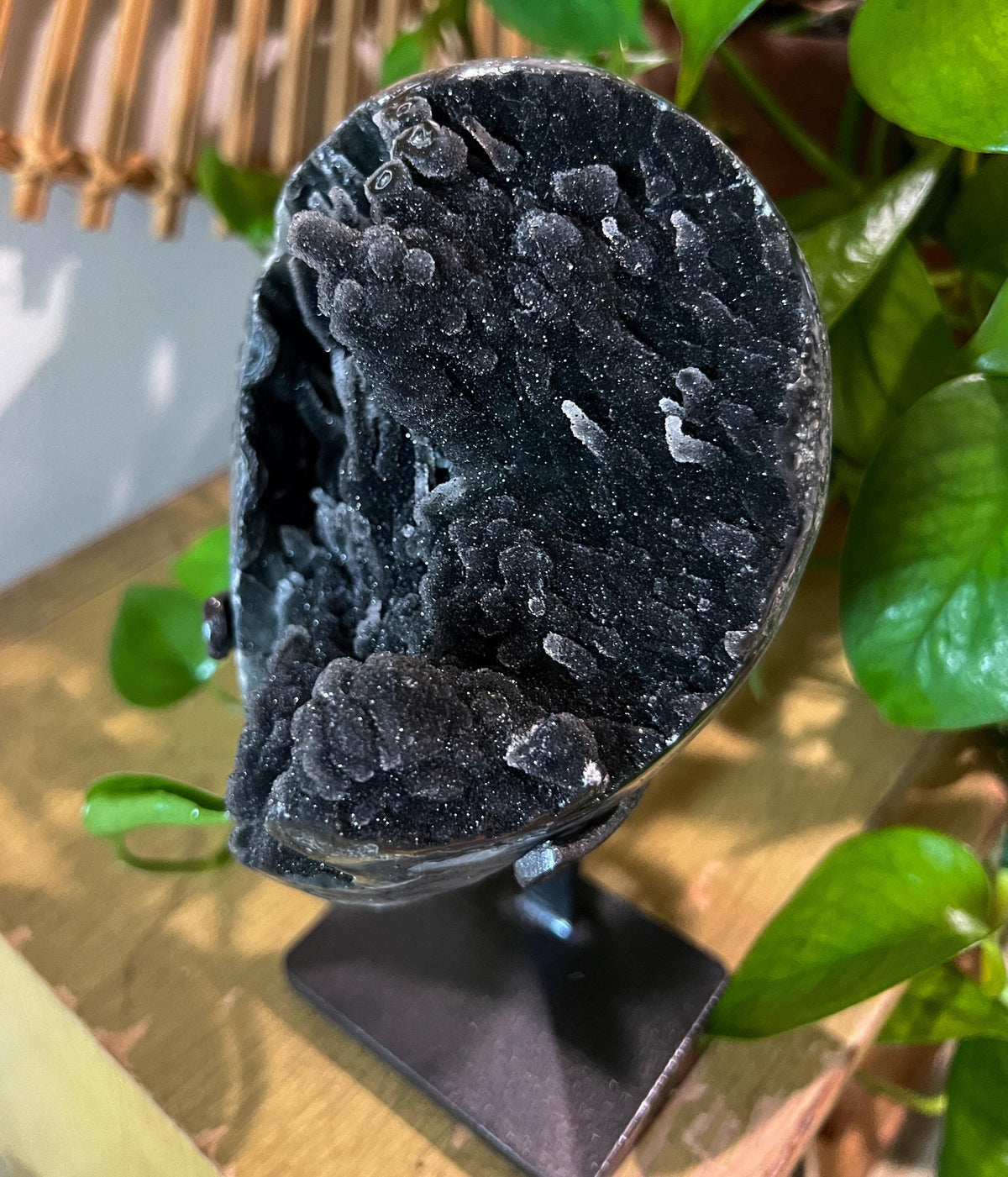 Black Galaxy Amethyst Geode