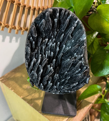 Black Galaxy Amethyst Geode, Druzy Crystal from Uruguay, Witchy Vibes