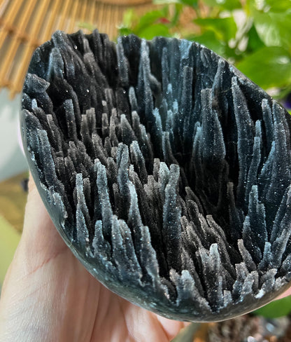 Black Galaxy Amethyst Geode, Druzy Crystal from Uruguay, Witchy Vibes