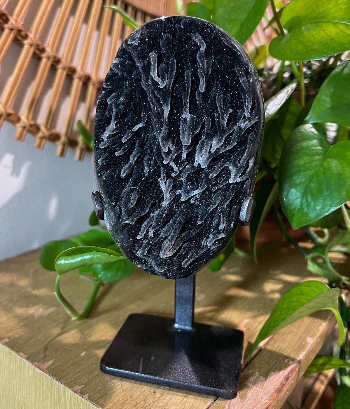 Black Galaxy Amethyst Geode