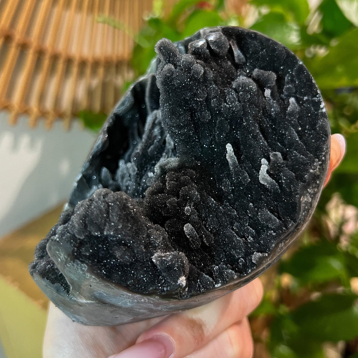Black Galaxy Amethyst Geode