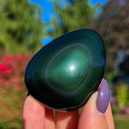 Rainbow Obsidian Palm Stone
