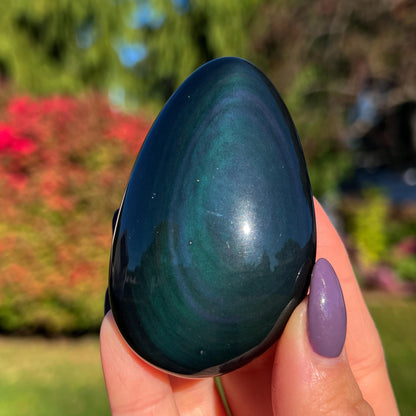 Rainbow Obsidian Palm Stone