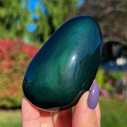 Rainbow Obsidian Palm Stone