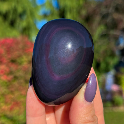 Rainbow Obsidian Palm Stone